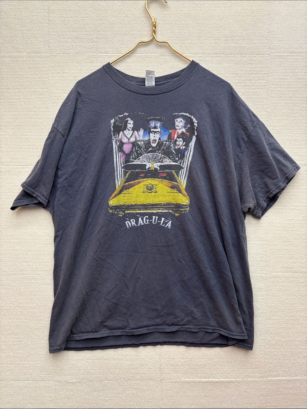 Vintage Drag-U-La Graphic Tee — Black with Yellow Print 2XL - Picture 1 of 7